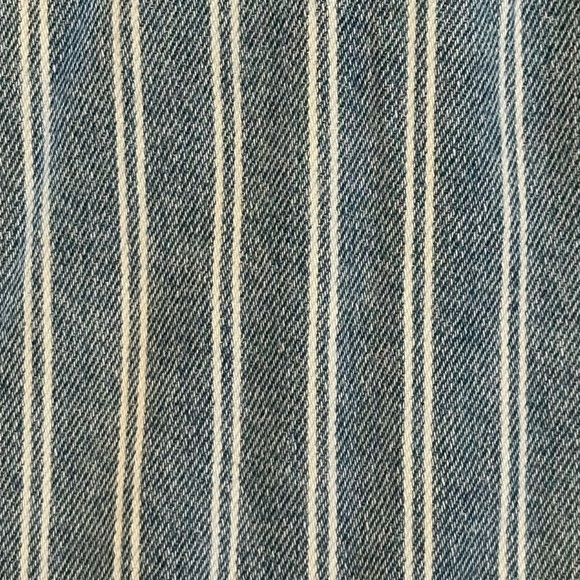 NWT Zara Stripe Denim Crop Jacket - Kids Size 6-7 - Picture 9 of 12